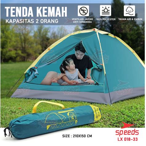 Jual SPEEDS Tenda Camping Tenda Gunung 2 3 Orang Tenda Manual Tenda