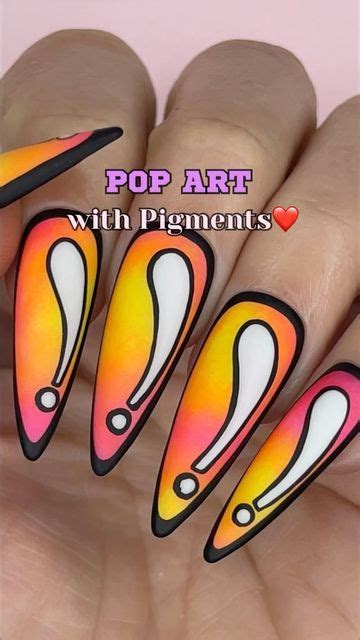 Pop Art Nails Nail Pops Toe Designs Nail Art Designs Mani Pedi