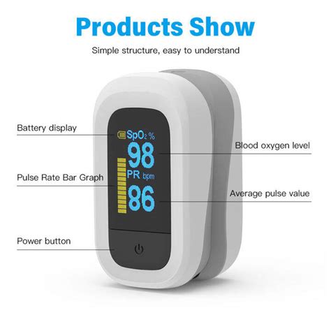 Buy Yongrow Pulse Oximeter Finger With Alarm Oxymeter OLED Monitor