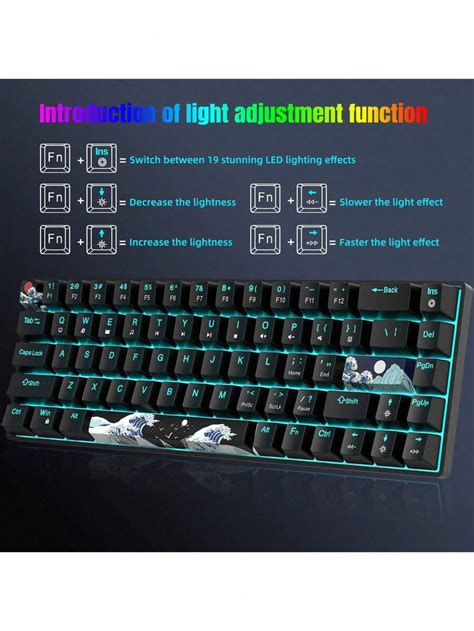 Hxsj Teclado Mec Nico De Jogo Ultra Compacto Mini Teclas