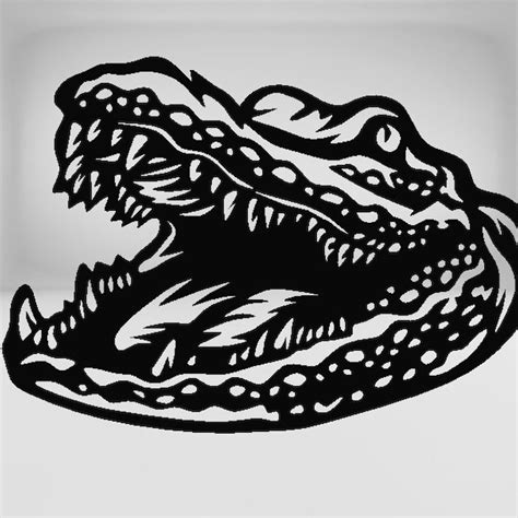 Cnc File Crocodile Etsy Canada