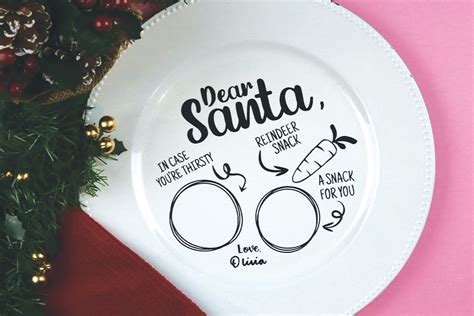 Cricut Santa Cookie Plate Or Treat Tray