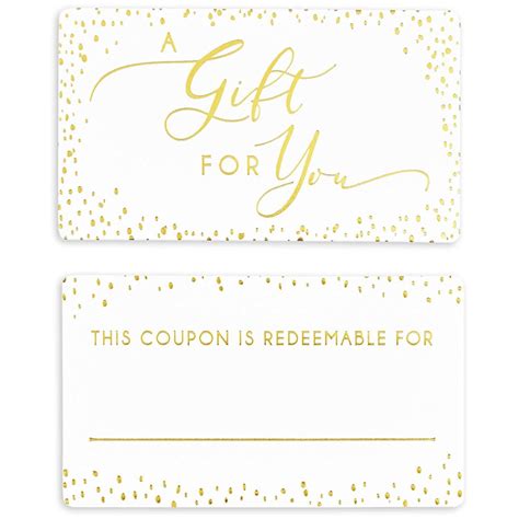 Counts A Gift For You Coupon Voucher Cards With Gold Throughout