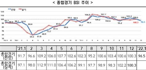 내년 1월 경기전망 부정적bsi 5개월만에 100 하회 네이트 뉴스