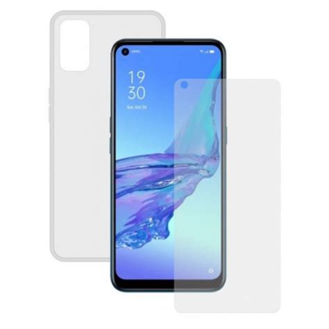 Contact Pack Funda Transparente Protector Cristal Templado Para Oppo