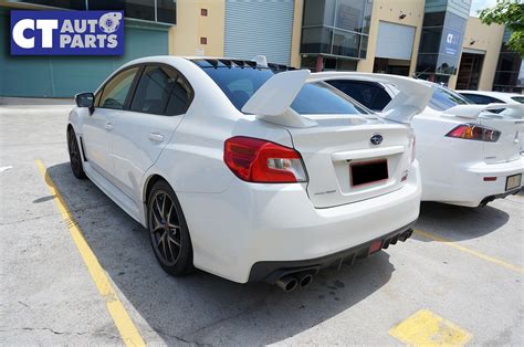 STI Style Trunk Spoiler for 14-19 Subaru WRX STI ABS Painted WHITE ...