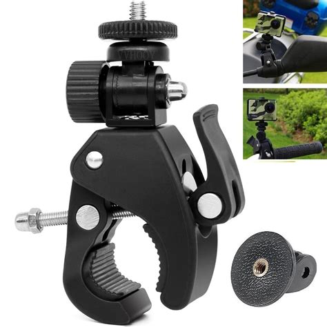 Gopro Motorcycle Bike Bicycle Handlebar Tripod Clamp Holder Mount For