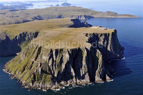 Luftbild Nordkap K Sten Landschaft An Der Steilk Ste Der Landzunge