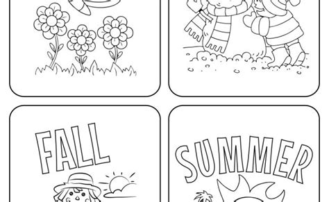 Four Seasons Coloring Pages Free Printable Coloring Pages Boredmonday