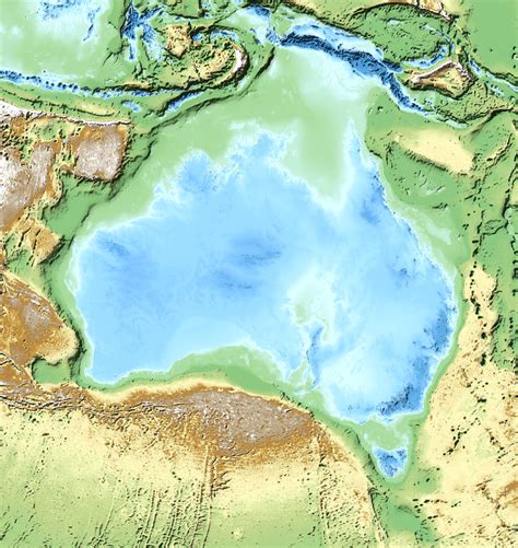 The Great Australian Inland Sea Inverted Elevation And Bathymetry Map