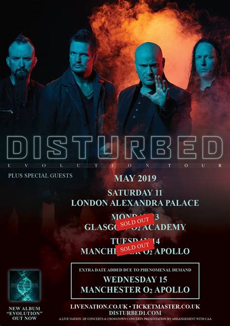 Disturbed – Extra date added to UK Evolution tour | Primordial Radio ...