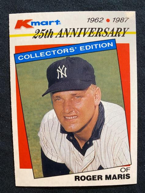 Topps Kmart Th Anniversary Roger Maris Nm Mt Baseball Card Ebay