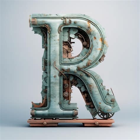 Premium Ai Image Letter R