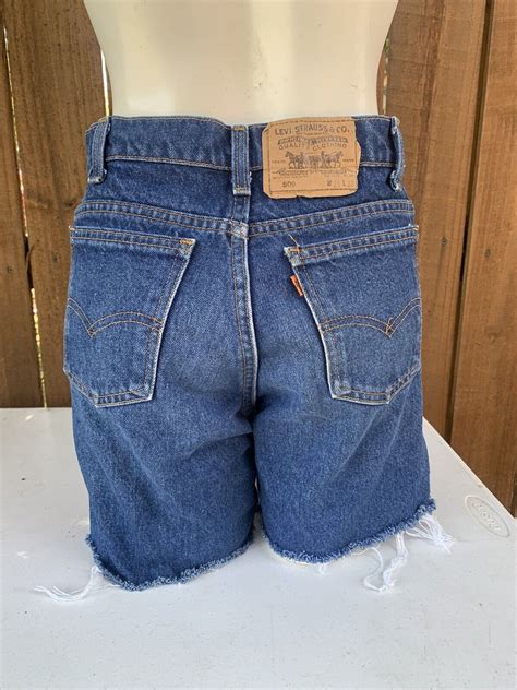 Petros Vintage 501 Levi S Jean Cutoffs Short Shorts S Gem