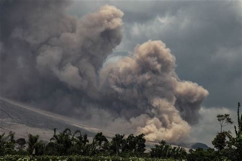 Gunung Sinabung Erupsi Kembali Muntahkan Abu Vulkanik Sejauh 2500 Meter