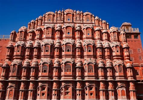 Inde Rajasthan Jaipur Palais Des Vents Hawa Mahal Construit En