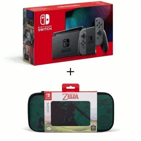 Pack Nintendo Switch Grise Housse Zelda Cdiscount Jeux vidéo