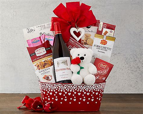 All MY Love: Chardonnay Valentine Wine Gift Basket at Gift Baskets ETC