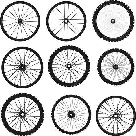 Premium Vector | Vectorized bicycle wheels for editing and design