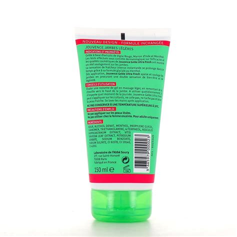 Gelée ultra fresh jambes légères Jouvence de l Abbé Soury