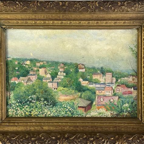 Folk Art Landscape Etsy