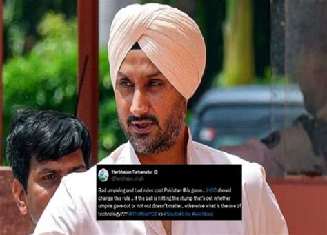 World Cup 2023 PAK Vs SA Harbhajan Singh Criticized Umpiring Graeme