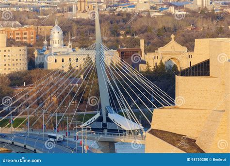 Skyline of Winnipeg stock photo. Image of university - 98750300