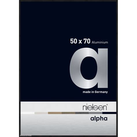 Cadre Nielsen Alpha Aluminium Noir Anodis Mat X Cm L Clat De Verre