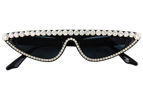 Flawless Cat Eye Womens Luxury Diamond Sunglasses Small