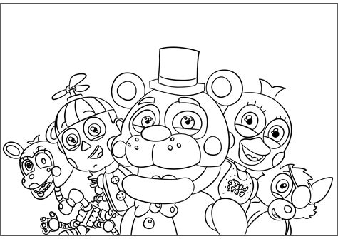 Personajes Principales De Five Nights At Freddys Páginas De Fnaf