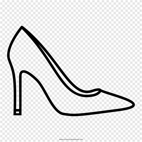 High Heeled Shoe Drawing Coloring Book White Fashion Png Pngegg