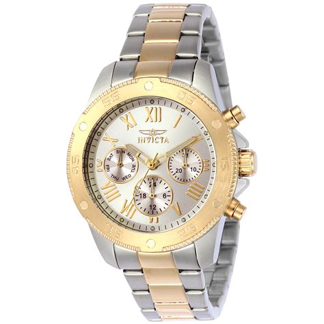 Invicta Wildflower Lady 38mm Stainless Steel Two Tone Bracelet Watch