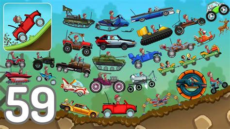 Hill Climb Racing Gameplay Todos Los Autos En Campamento Militar