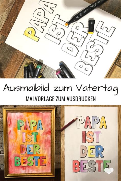 Malvorlage Papa Ist Der Beste