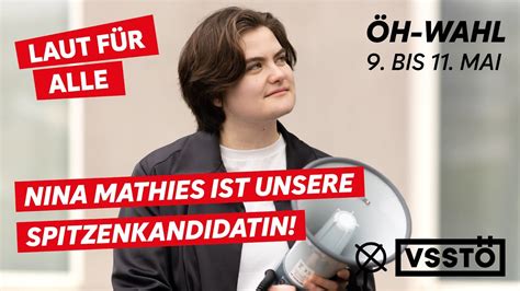 Nina Mathies ist unsere Spitzenkandidatin für ÖH Wahl 2023 YouTube