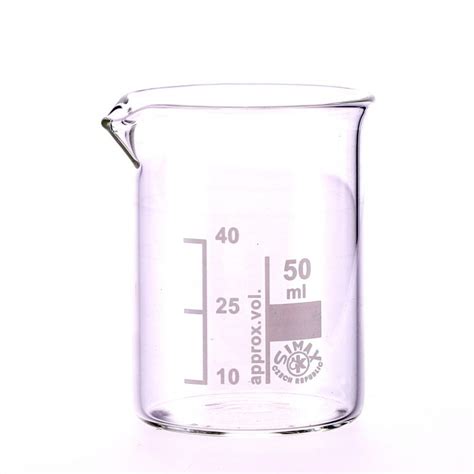 Simax Glass Beaker Squat Form 50ml Pack Of 10 Dryad Education