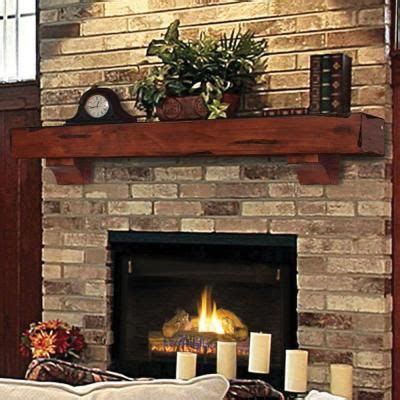 Pearl Mantels The Shenandoah 6 Ft Cherry Rustic Distressed Cap Shelf