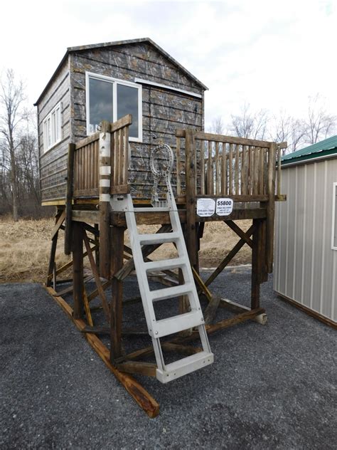 Economy Hunting Shack Observation Lodge W Deck Display