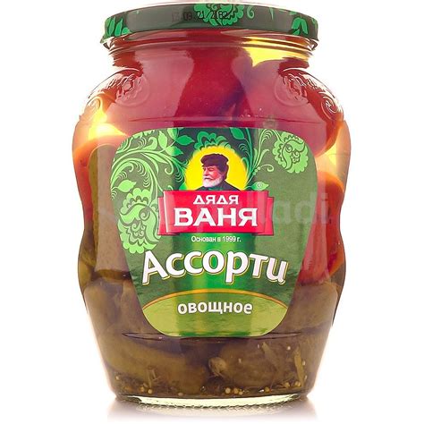 Ассорти Дядя Ваня 680г ст/б овощное огурцы+томат купить за 322 руб. с ...