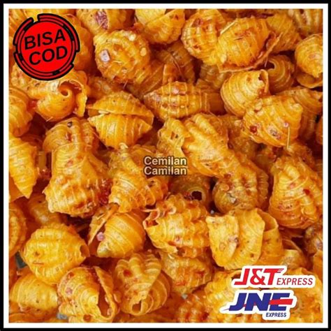 Jual COD Snack Kiloan MAKARONI KEONG KERANG EXTRA PEDAS 250 Gram