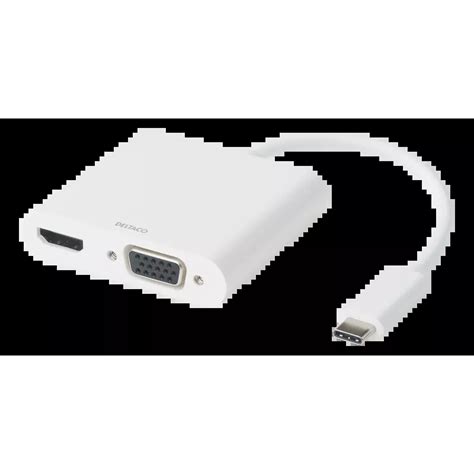 USB C Dockingstation HDMI VGA USBC 100 W USBC PD 3 0 weiß