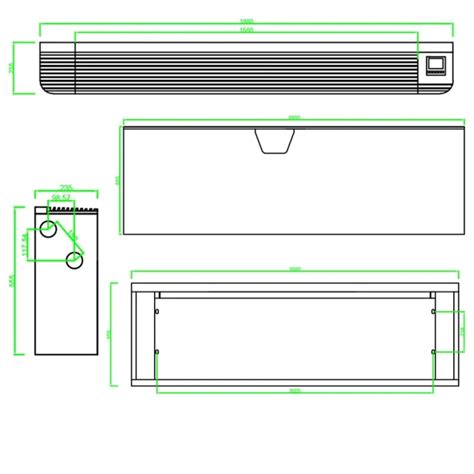 Universal Exposed Air Conditioner Hydronic Wall Mounted Floor Standing