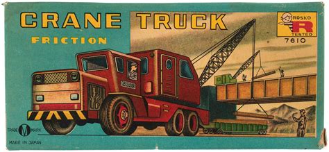 Hake S CRANE TRUCK JAPAN FRICTION TIN VEHICLE IN BOX