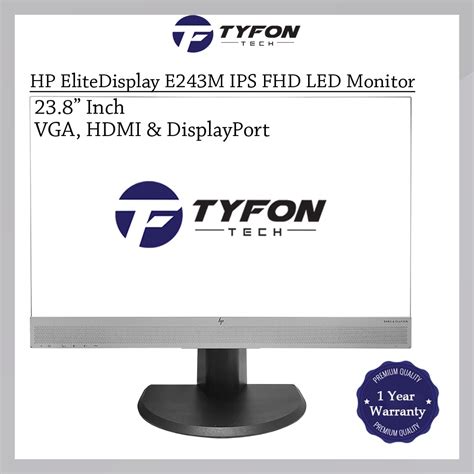Hp Elitedisplay 238 Inch Widescreen Ips Full Hd Led Monitor E243m