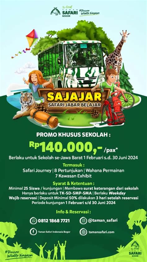 Ada Promo Sajajar Taman Safari Bogor Kembali Tawarkan Promo Menarik