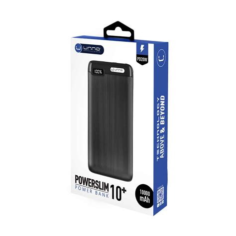 POWERSLIM10 PD POWER BANK 10000mAhPB2310BK Unno Tekno