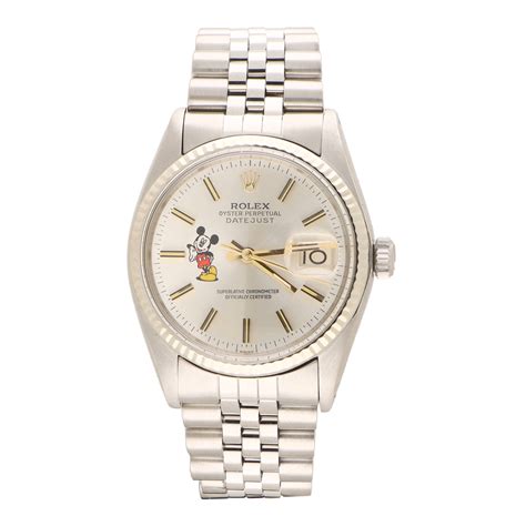 Vintage Rolex Datejust With Custom Mickey Mouse Dial At Susannah