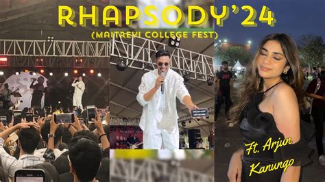 Rhapsody Fest At Maitreyi College Du Ft Arjun Kanungo Moli