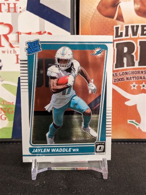 Donruss Optic Nfl Football Jaylen Waddle Rated Rookie Rc Miami