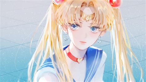 Blue Eyes White Hair Usagi Tsukino Hd Sailor Moon Wallpapers Hd Wallpapers Id 64255